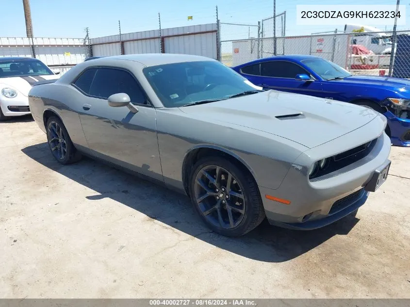 2019 Dodge Challenger Sxt VIN: 2C3CDZAG9KH623234 Lot: 40002727