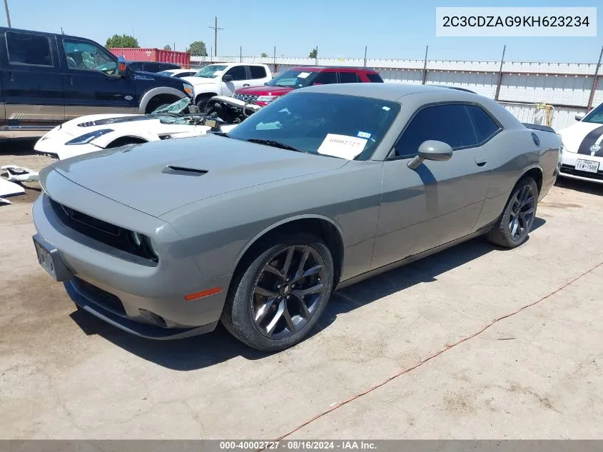 2019 Dodge Challenger Sxt VIN: 2C3CDZAG9KH623234 Lot: 40002727