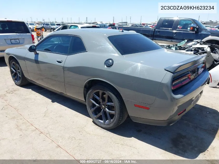 2019 Dodge Challenger Sxt VIN: 2C3CDZAG9KH623234 Lot: 40002727