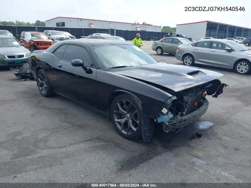 2C3CDZJG7KH540546 2019 Dodge Challenger Gt