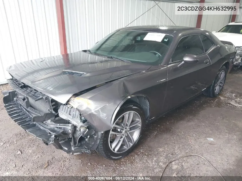 2C3CDZGG4KH632995 2019 Dodge Challenger Sxt