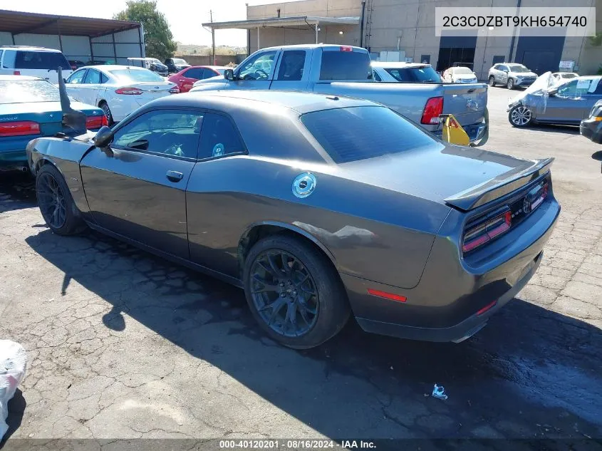 2C3CDZBT9KH654740 2019 Dodge Challenger R/T