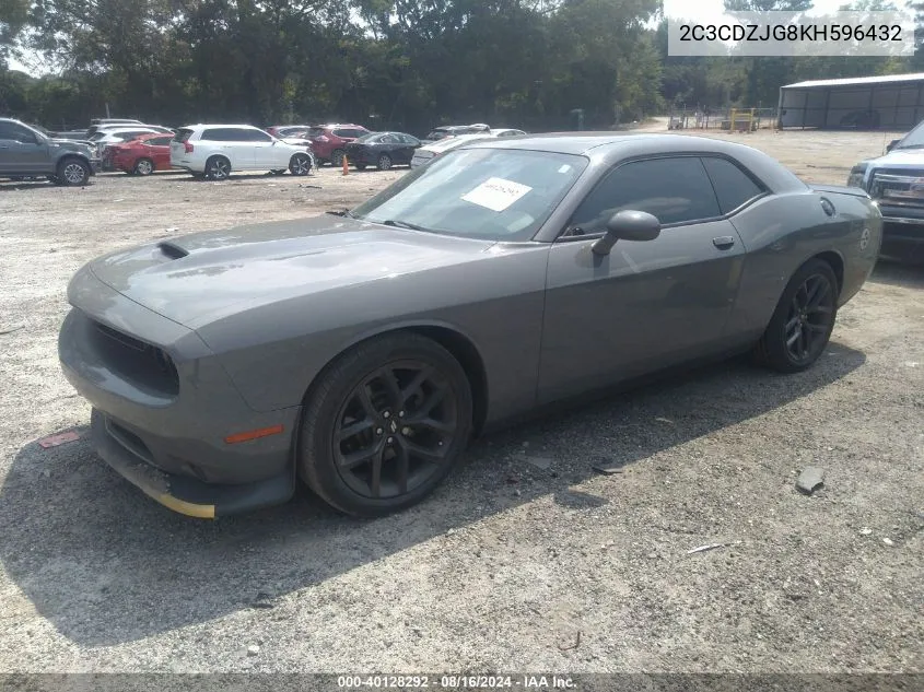 2019 Dodge Challenger Gt VIN: 2C3CDZJG8KH596432 Lot: 40128292