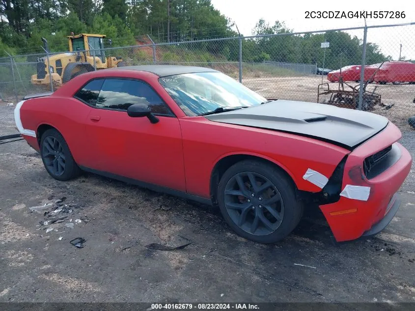 2C3CDZAG4KH557286 2019 Dodge Challenger Sxt