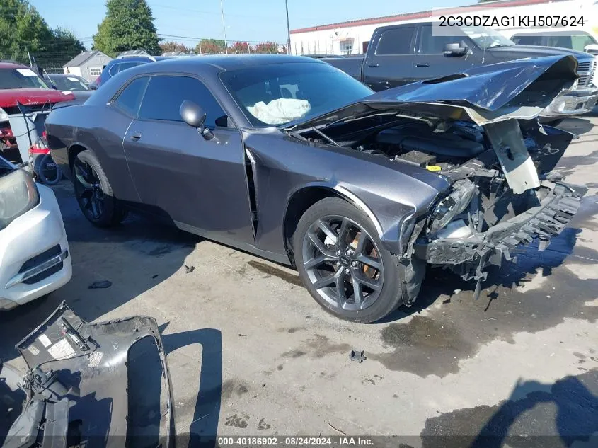 2019 Dodge Challenger Sxt VIN: 2C3CDZAG1KH507624 Lot: 40186902