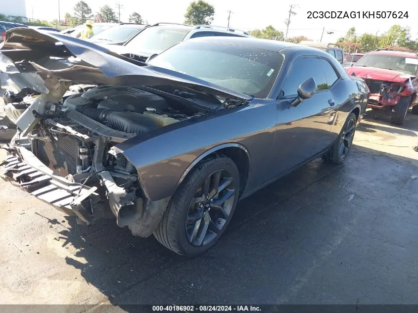 2C3CDZAG1KH507624 2019 Dodge Challenger Sxt