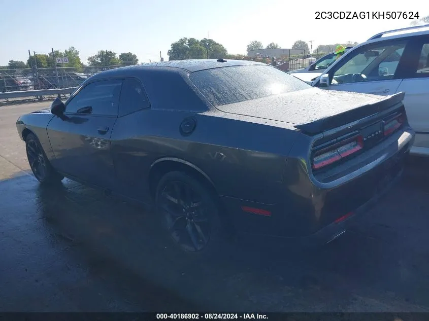 2C3CDZAG1KH507624 2019 Dodge Challenger Sxt