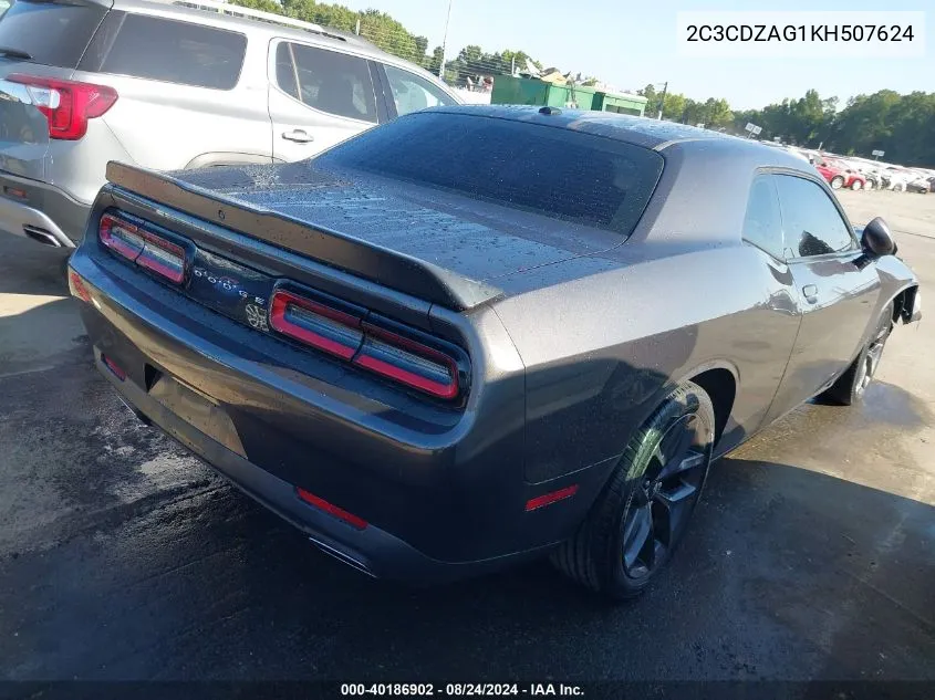 2C3CDZAG1KH507624 2019 Dodge Challenger Sxt