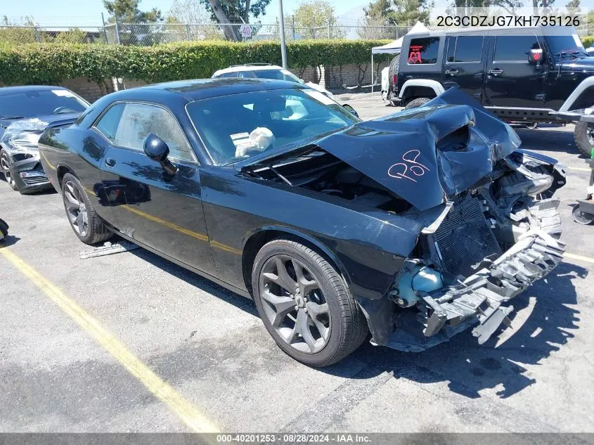 2C3CDZJG7KH735126 2019 Dodge Challenger Gt