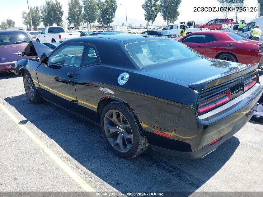 2C3CDZJG7KH735126 2019 Dodge Challenger Gt