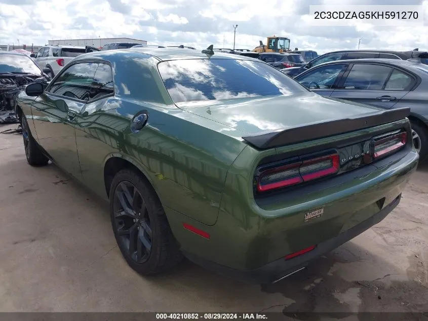 2C3CDZAG5KH591270 2019 Dodge Challenger Sxt