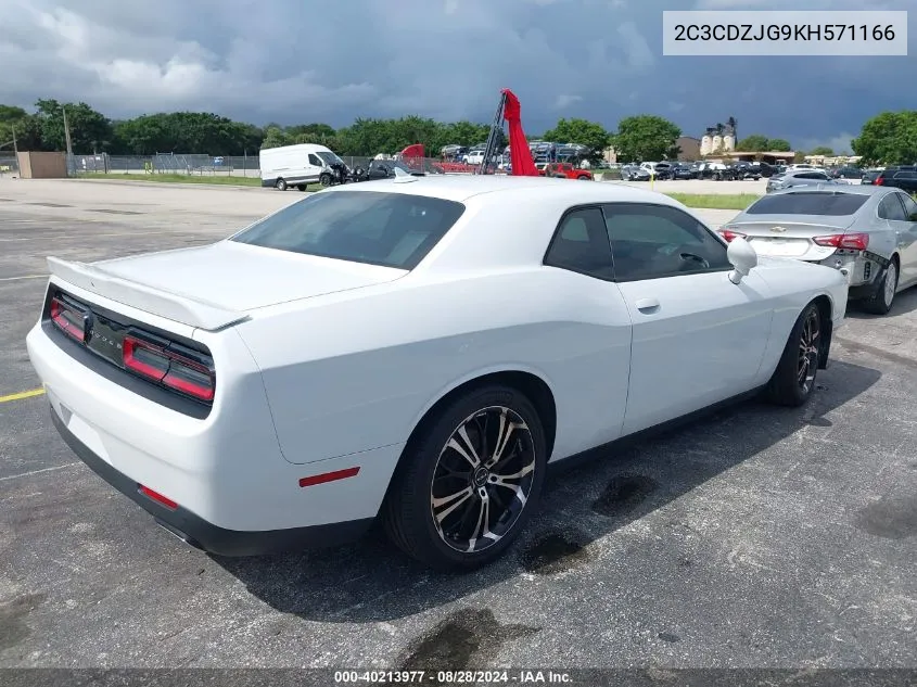 2019 Dodge Challenger Gt VIN: 2C3CDZJG9KH571166 Lot: 40213977