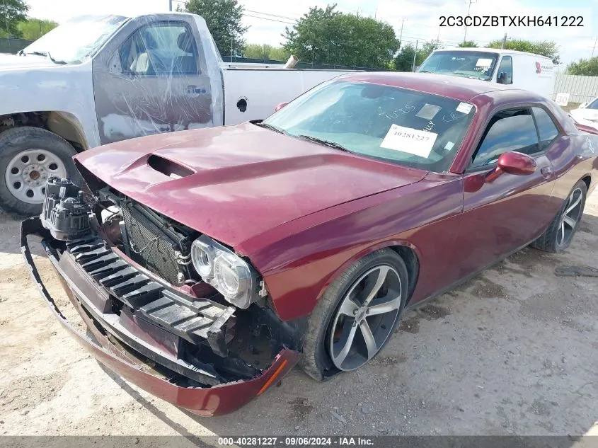 2019 Dodge Challenger R/T VIN: 2C3CDZBTXKH641222 Lot: 40281227