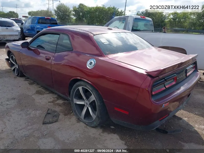 2019 Dodge Challenger R/T VIN: 2C3CDZBTXKH641222 Lot: 40281227