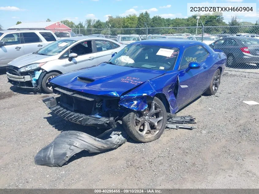 2019 Dodge Challenger R/T VIN: 2C3CDZBTXKH660904 Lot: 40295455