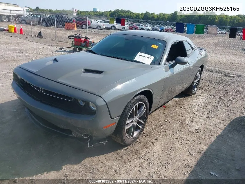 2C3CDZGG3KH526165 2019 Dodge Challenger Sxt Awd