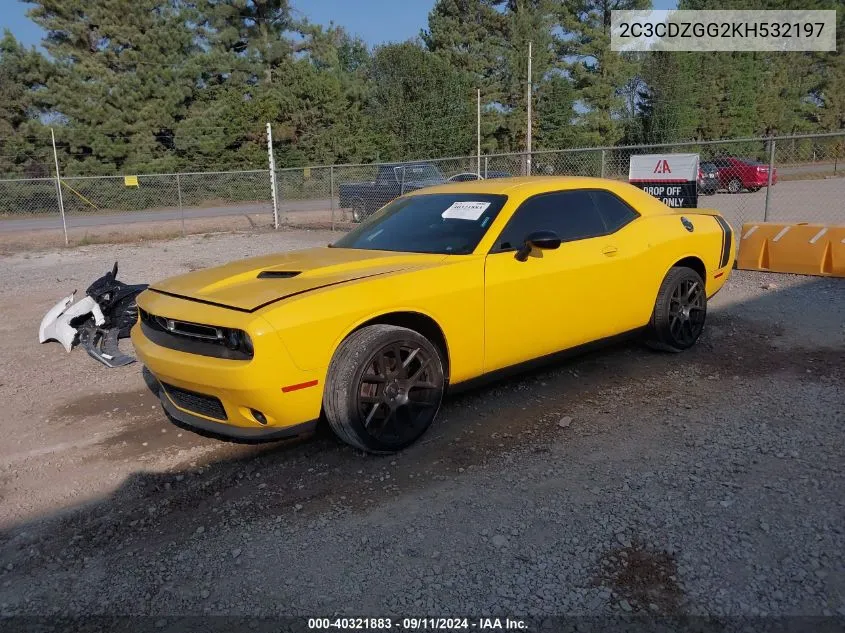 2019 Dodge Challenger Sxt VIN: 2C3CDZGG2KH532197 Lot: 40321883