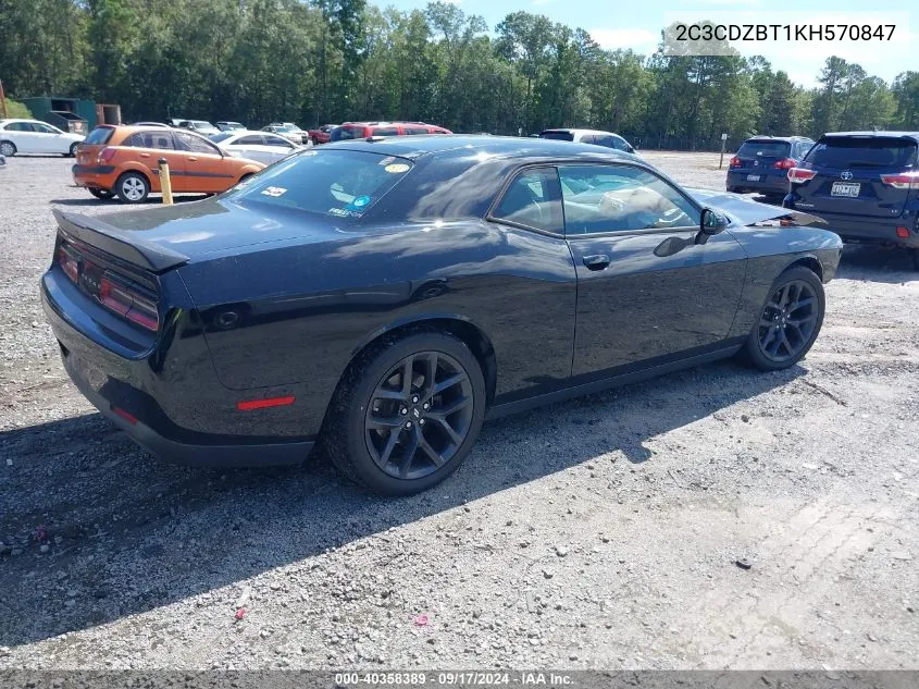 2019 Dodge Challenger R/T VIN: 2C3CDZBT1KH570847 Lot: 40358389