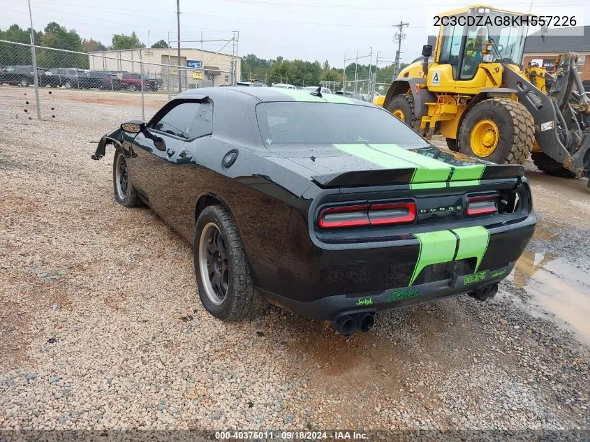 2019 Dodge Challenger Sxt VIN: 2C3CDZAG8KH557226 Lot: 40376011