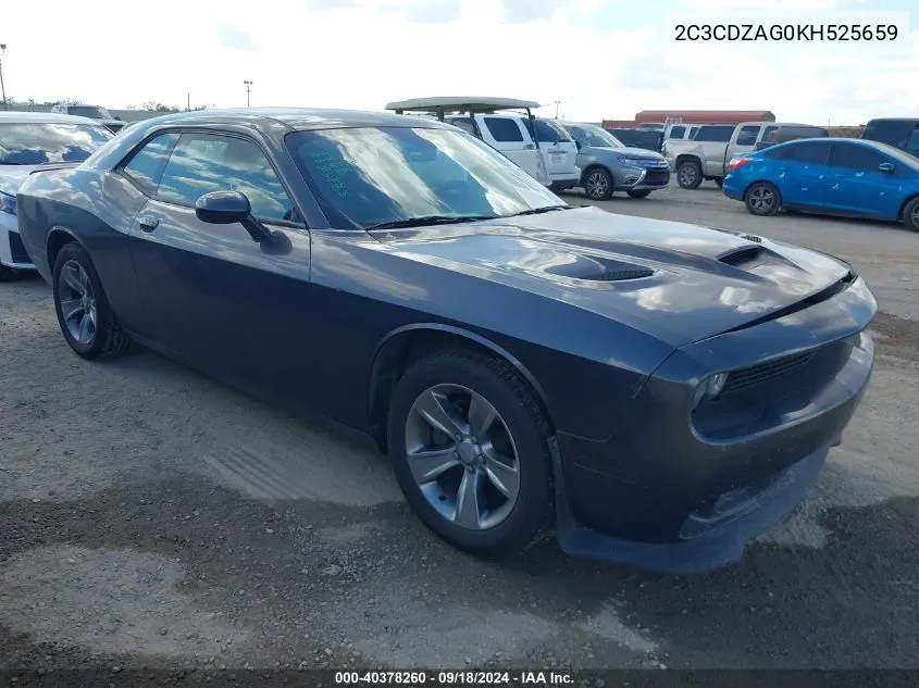 2019 Dodge Challenger Sxt VIN: 2C3CDZAG0KH525659 Lot: 40378260