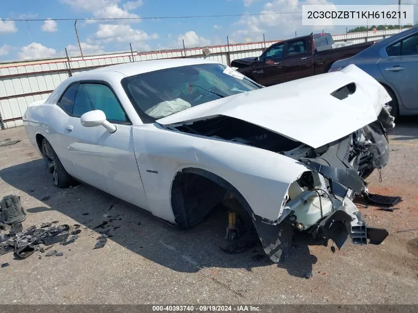 2019 Dodge Challenger R/T VIN: 2C3CDZBT1KH616211 Lot: 40393740