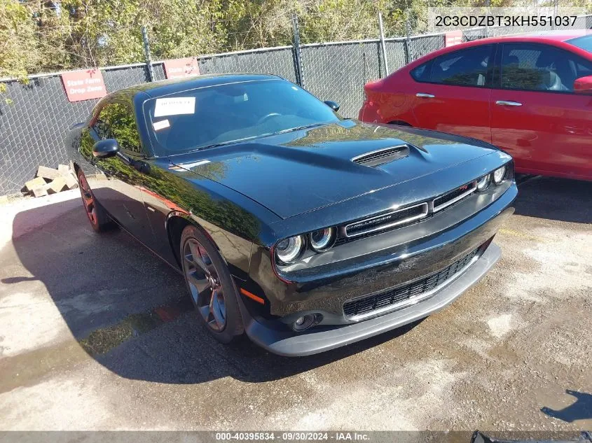 2019 Dodge Challenger R/T VIN: 2C3CDZBT3KH551037 Lot: 40395834