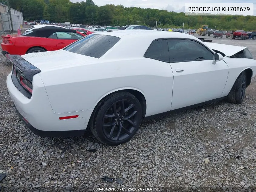 2019 Dodge Challenger Gt VIN: 2C3CDZJG1KH708679 Lot: 40426100