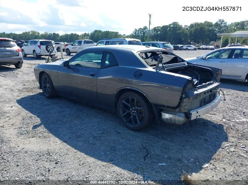 2019 Dodge Challenger Gt VIN: 2C3CDZJG4KH557871 Lot: 40443792