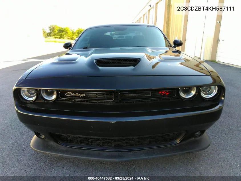 2C3CDZBT4KH587111 2019 Dodge Challenger R/T