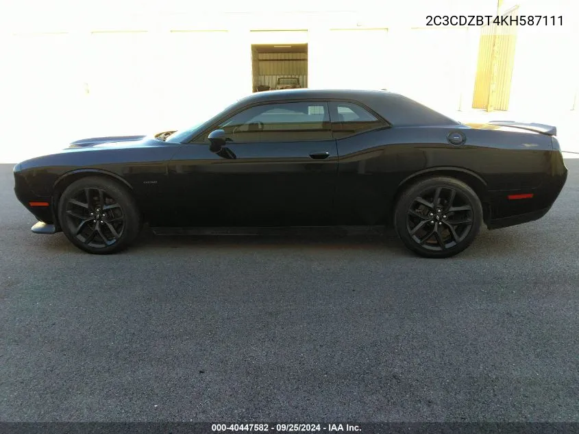 2C3CDZBT4KH587111 2019 Dodge Challenger R/T