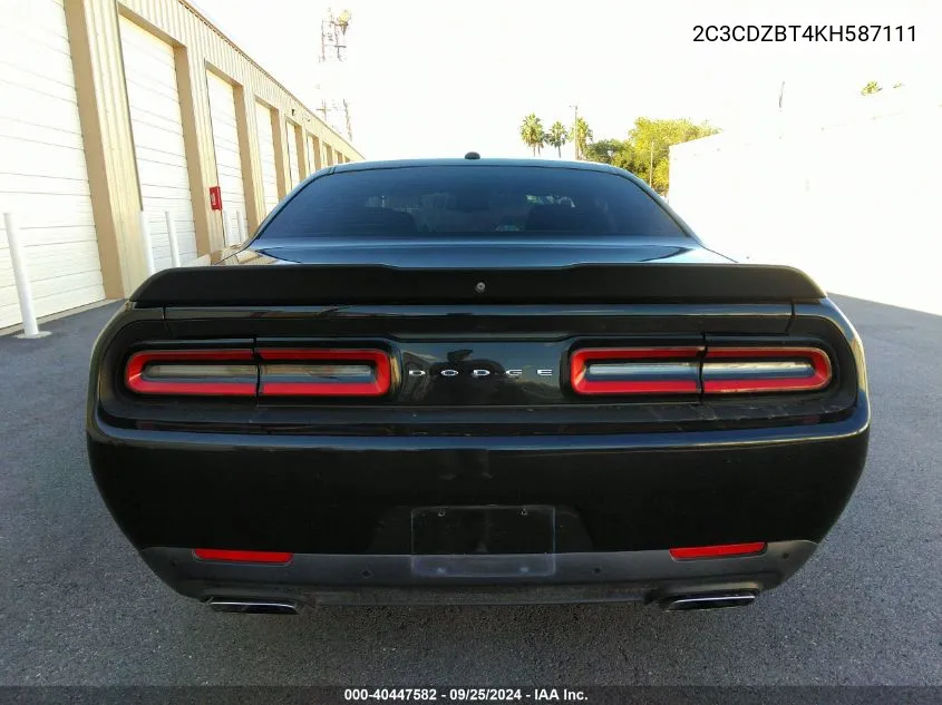 2C3CDZBT4KH587111 2019 Dodge Challenger R/T