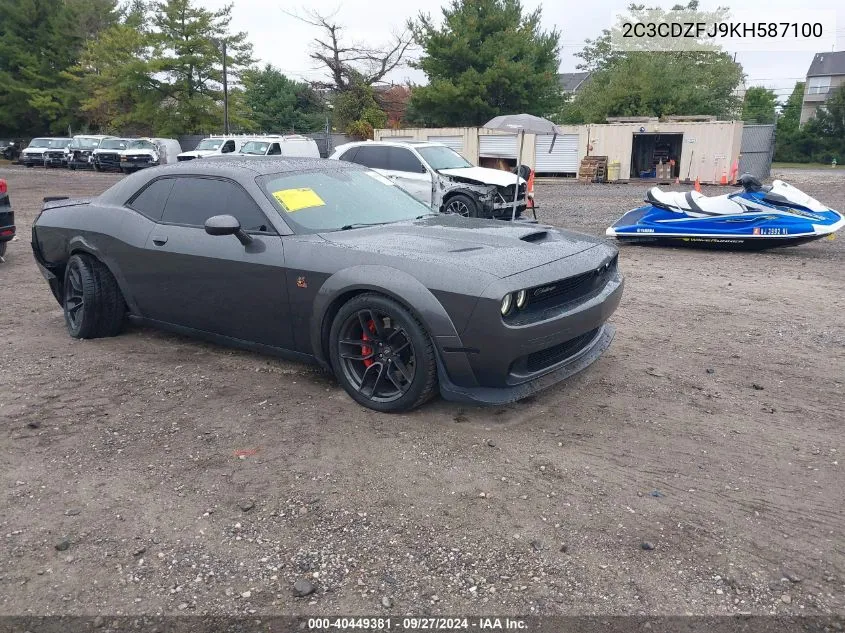 2019 Dodge Challenger R/T Scat Pack VIN: 2C3CDZFJ9KH587100 Lot: 40449381