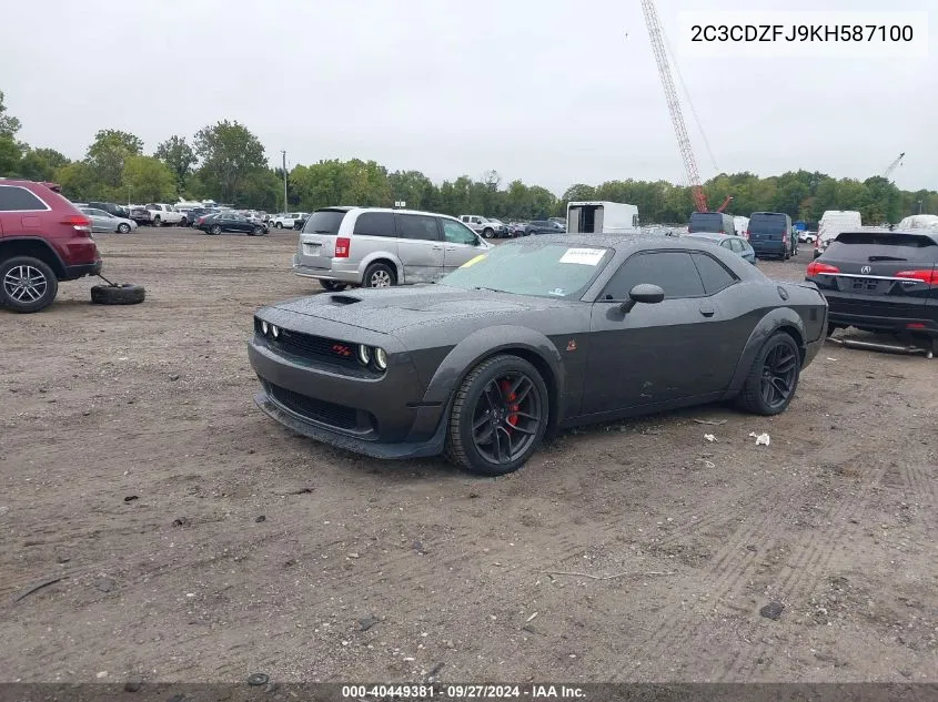 2019 Dodge Challenger R/T Scat Pack VIN: 2C3CDZFJ9KH587100 Lot: 40449381