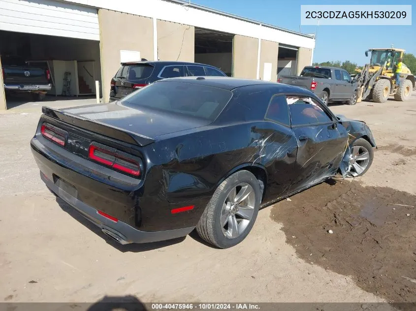 2019 Dodge Challenger Sxt VIN: 2C3CDZAG5KH530209 Lot: 40475946