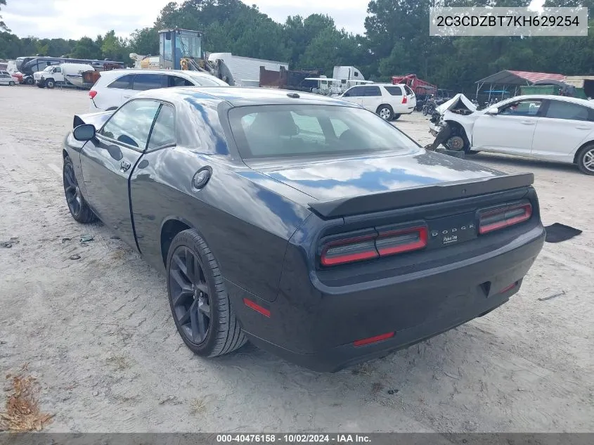 2019 Dodge Challenger R/T VIN: 2C3CDZBT7KH629254 Lot: 40476158