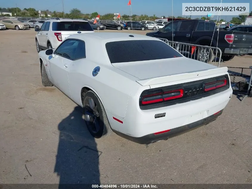 2019 Dodge Challenger R/T VIN: 2C3CDZBT9KH621429 Lot: 40484896