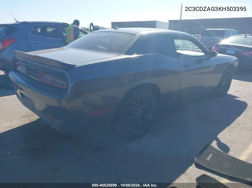 2019 Dodge Challenger Sxt VIN: 2C3CDZAG3KH503395 Lot: 40528899