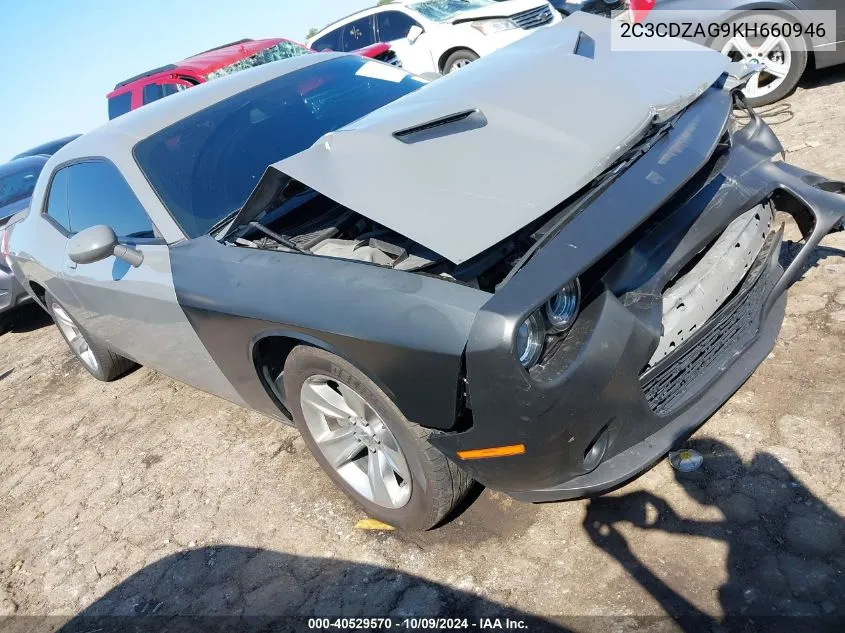 2019 Dodge Challenger Sxt VIN: 2C3CDZAG9KH660946 Lot: 40529570