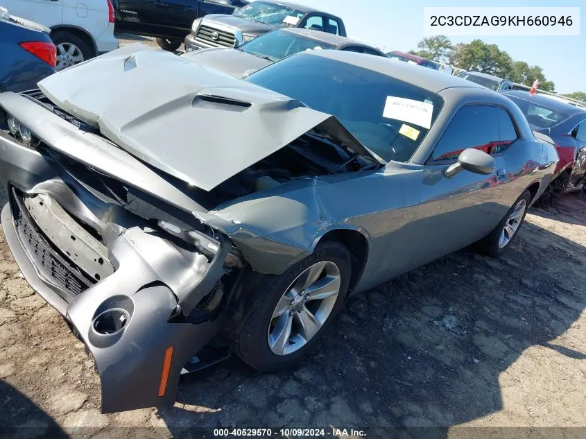 2019 Dodge Challenger Sxt VIN: 2C3CDZAG9KH660946 Lot: 40529570