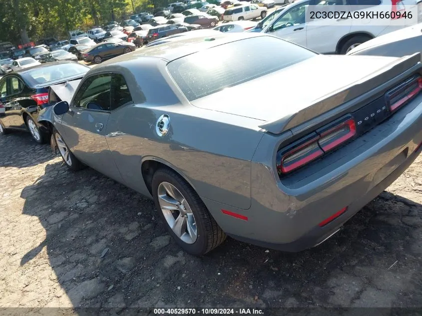 2019 Dodge Challenger Sxt VIN: 2C3CDZAG9KH660946 Lot: 40529570