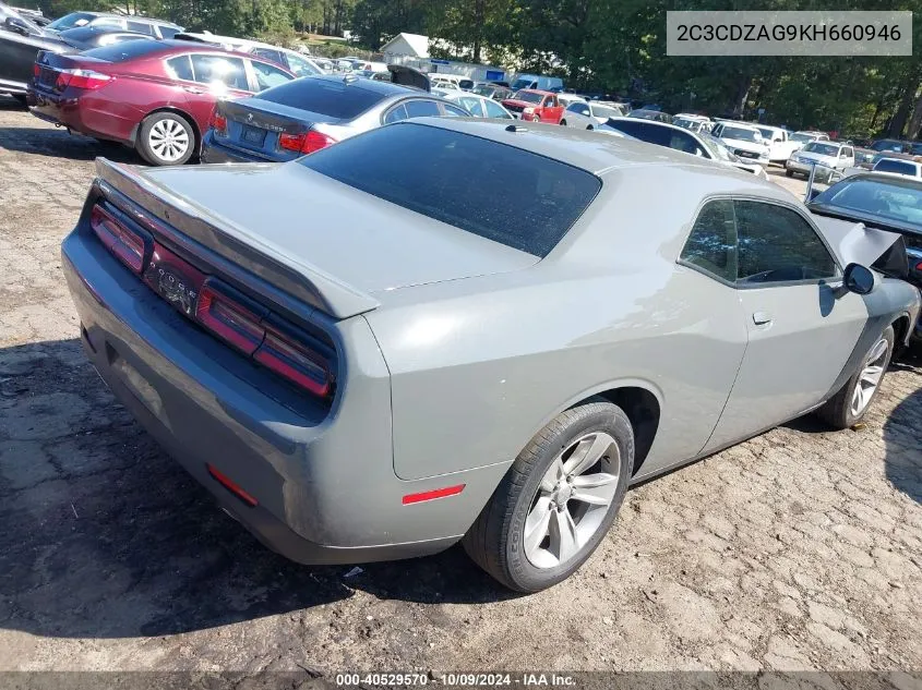 2019 Dodge Challenger Sxt VIN: 2C3CDZAG9KH660946 Lot: 40529570