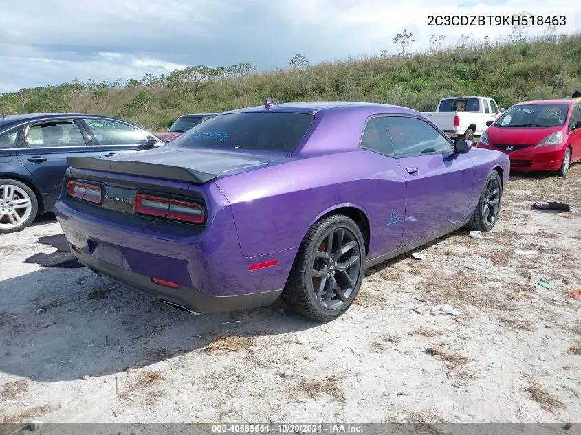 2C3CDZBT9KH518463 2019 Dodge Challenger R/T