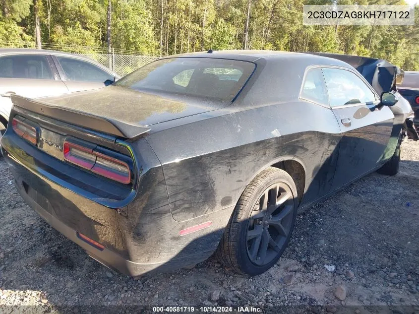 2019 Dodge Challenger Sxt VIN: 2C3CDZAG8KH717122 Lot: 40581719