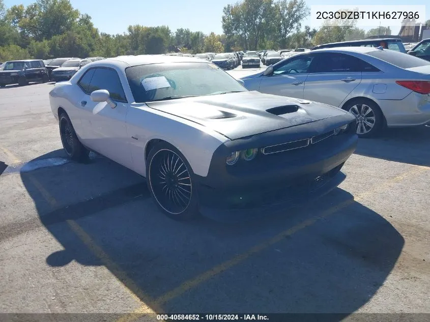 2019 Dodge Challenger R/T VIN: 2C3CDZBT1KH627936 Lot: 40584652