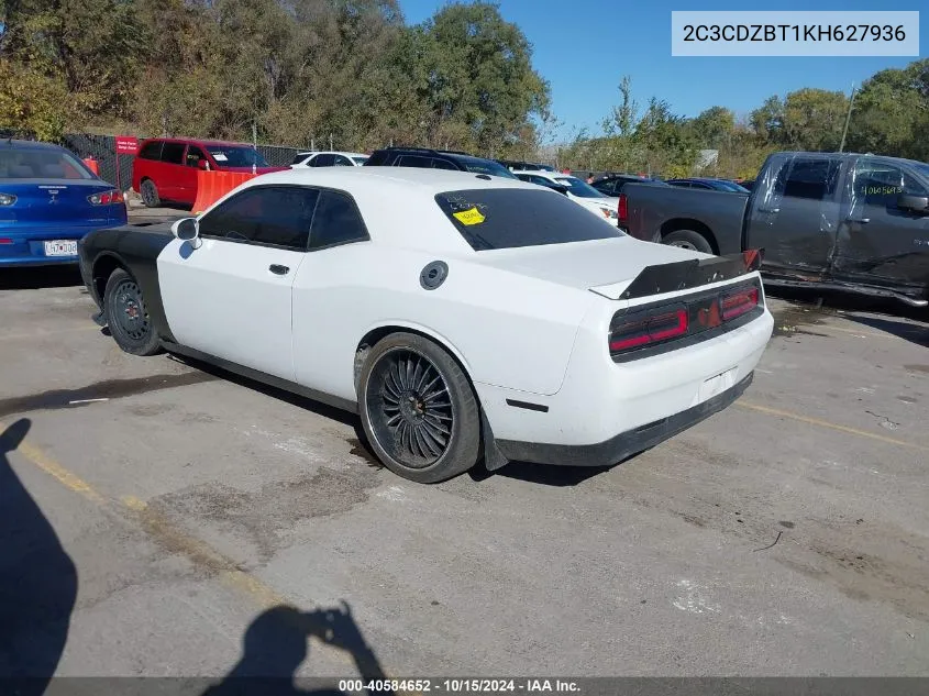 2019 Dodge Challenger R/T VIN: 2C3CDZBT1KH627936 Lot: 40584652