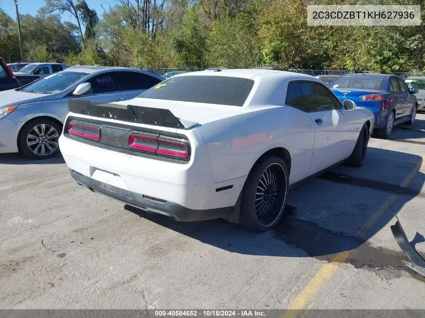 2019 Dodge Challenger R/T VIN: 2C3CDZBT1KH627936 Lot: 40584652