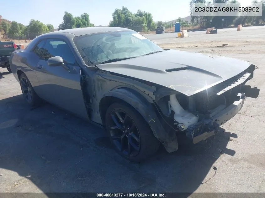 2C3CDZAG8KH508902 2019 Dodge Challenger Sxt