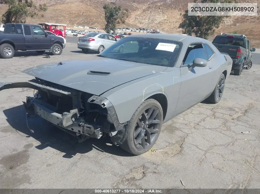 2019 Dodge Challenger Sxt VIN: 2C3CDZAG8KH508902 Lot: 40613277