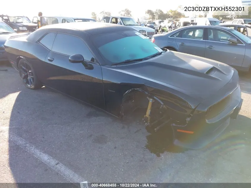 2019 Dodge Challenger R/T VIN: 2C3CDZBTXKH552301 Lot: 40668455