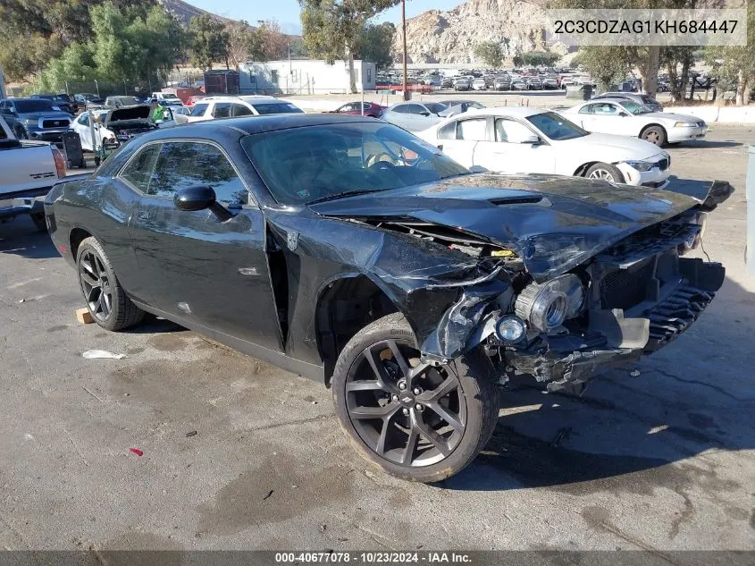 2019 Dodge Challenger Sxt VIN: 2C3CDZAG1KH684447 Lot: 40677078